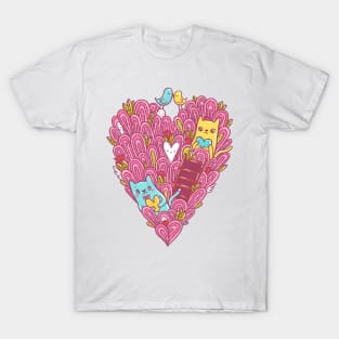 Valentine Cats T-Shirt